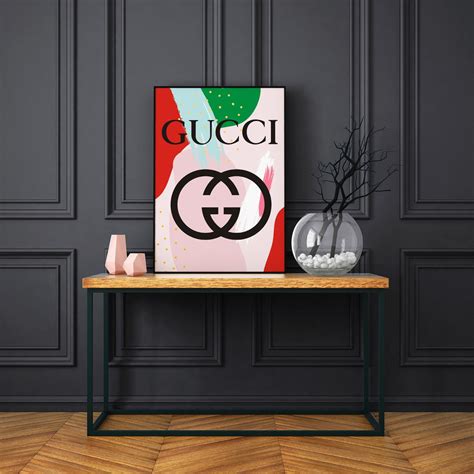 gucci wall decor|gucci decor temporary.